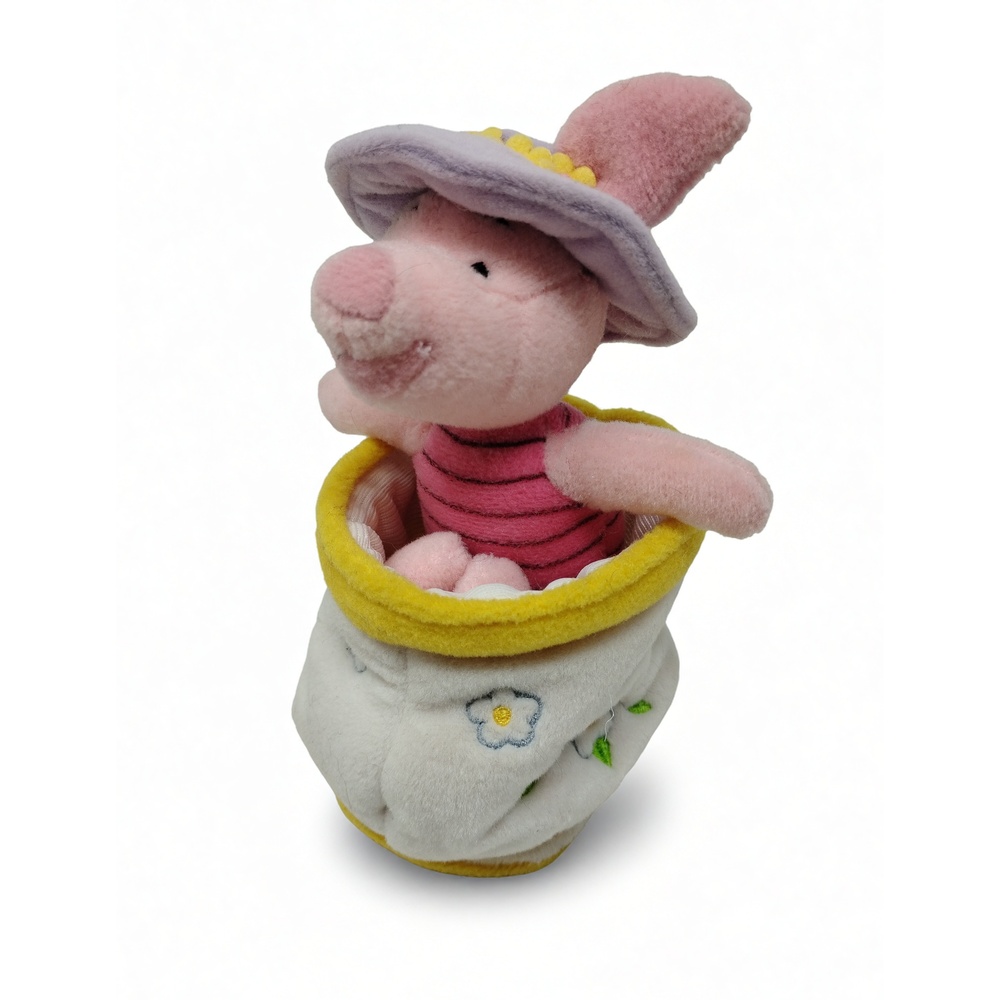 Disney Piglet Winnie the Pooh Plush Toy Tea Cup Accessory Stuffed Animal Figure
